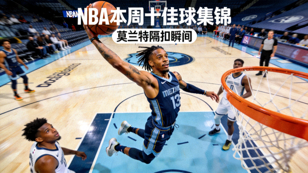 NBA本周十佳球集锦封面 - 莫兰特隔扣瞬间